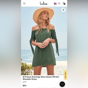Lulu’s off the shoulder summer dress